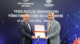 TENMAK, Yenilikçilik Yönetim Sistemi Belgesi ile belgelendirildi