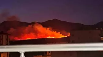 Niğde'nin Altunhisar ilçesinde çıkan yangında 500 hektar mera alanı zarar gördü