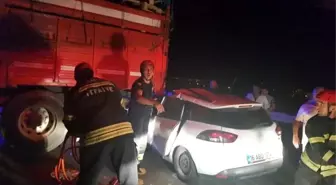 Manisa'da Kamyon ve Otomobil Çarpışması: 1 Ölü, 3 Yaralı