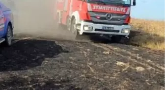 Silivri'de çıkan yangın itfaiye ekipleri ve helikopter desteği ile söndürüldü