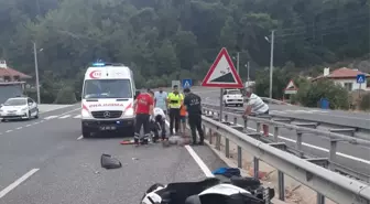 Muğla'da bariyerlere çarpan motosikletin sürücüsü öldü