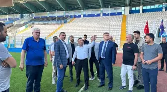 Erzurumspor'un Stadyumunda Tadilat Çalışmaları Devam Ediyor