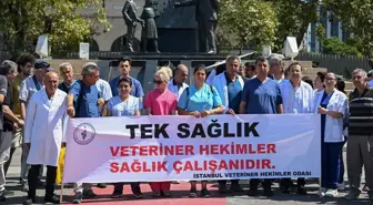 Veteriner Hekimler İstanbul'da İş Bıraktı, Sağlıkta Şiddet Yasası İstedi