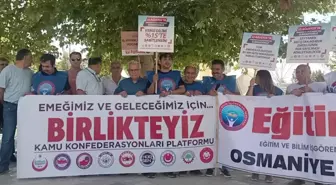 Birleşik Kamu İş Konfederasyonu Osmaniye İl Başkanı Adem Yücel: 'Akp İktidarı Tüik'in Enflasyon Hesaplarında Kullandığı Oranlarla Kamu Emekçilerine...