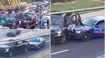 Polisten kaçan araç sürücüsü aracı ile kalabalığa daldı