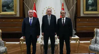 Cumhurbaşkanı Erdoğan, Yargıtay Başkanı Akarca ve Yargıtay Cumhuriyet Başsavcısı Şahin ile Görüştü