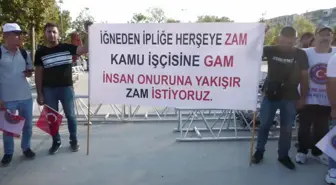 Türk Harb-İş Sendikası Üyeleri Ücret Protestosu Yaptı