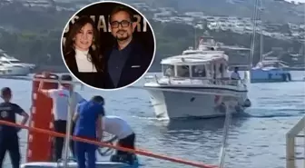 Ali Sabancı ve eşi Vuslat Doğan Sabancı'nın deniz kazası sonrası Bodrum'a getirilme anları görüntülendi