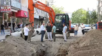 Bafra Belediye Başkanı Hamit Kılıç Kanalizasyon Çalışmalarını İnceledi