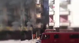 Oto tamircide spiral ile parçalanan otomobilin yakıt deposu patladı