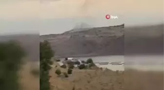 Elazığ'da yıldırım düşmesi sonucu çıkan yangın söndürüldü