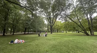 Varşova'nın tarihi parkı Lazienki, turistlerin ilgi odağı