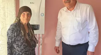 Hayrabolu Belediyesi İhtiyaç Sahibi Ailelere Doğal Gaz ve Kombi Desteği Verdi