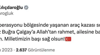 Kılıçdaroğlu'ndan şehit Piyade Astsubay Kıdemli Çavuş Çalgay için başsağlığı mesajı