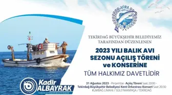 Tekirdağ Büyükşehir Belediyesi Balık Avı Sezonunu Kutluyor