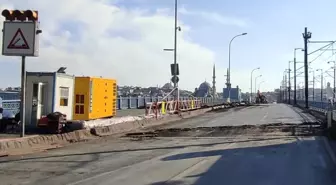 İBB Galata Köprüsü'nde Bakım ve Onarım Çalışmaları Devam Ediyor