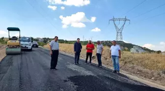 Adıyaman'ın Gölbaşı ilçesinde asfalt çalışmaları denetlendi