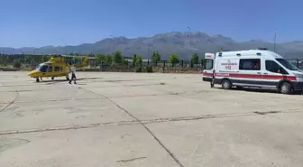 Kalp Krizi Geçiren Hasta Ambulans Helikopterle Hastaneye Kaldırıldı