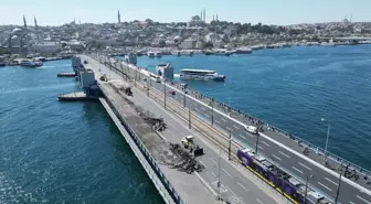 Galata Köprüsü'nde güçlendirme çalışmaları tamamlandı