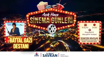 Nevşehir'de Açık Hava Sinema Günleri Başlıyor