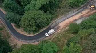 Ordu Büyükşehir Belediyesi Çamaş ilçesinde yol yatırımlarını tamamladı