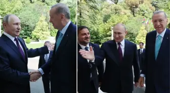 Erdoğan ile kendisini karşılayan Putin arasında güldüren diyalog: Bizim Karadeniz