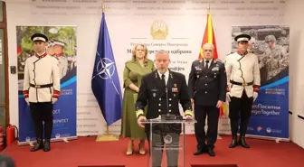 NATO Askeri Komitesi Başkanı Kuzey Makedonya'da Görüştü