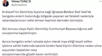 İğneada'da Sel Felaketinin Ardından Soruşturma Başlatıldı