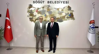 Eskişehir İnönü Belediye Başkanı Kadir Bozkurt, Bilecik Söğüt Belediye Başkanı İsmet Sever'i ziyaret etti