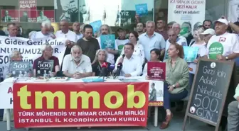 Gezi Tutuklamalarının 500'üncü Günü... İstanbul'daki TMMOB Önünde Eylem: 'Akp İktidarı, Manipülasyonlarla Gezi'nin Aydınlık Yüzüne Leke Bulaştırmaya...