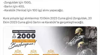 TTK'ya 2 Bin İşçi Alımı Başlıyor