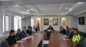 Karaman'da Okul Güvenliği Toplantısı Yapıldı