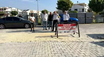 Didim Belediye Başkanı Atabay, yol yapım çalışmalarını denetledi