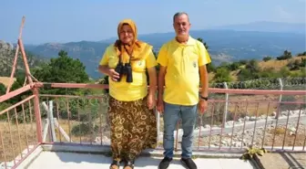 Manisa'da 35 yıldır görev yapan duman gözcüsü emekli oldu, görev eşi tarafından devralındı
