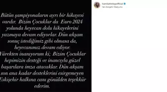 Hamit Altıntop: Bizim Çocuklar hepimizin desteğiyle başarılı olacak