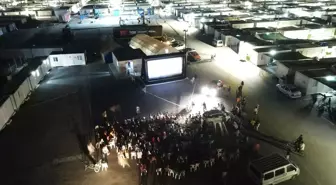 Malatya'da Depremden Etkilenen Çocuklar İçin Açık Hava Film Gösterisi Yapıldı