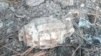 Uşak'ta Kurtuluş Savaşı döneminden kalma el bombası bulundu