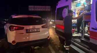 Tekirdağ'da meydana gelen trafik kazasında 4 kişi yaralandı