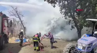 Amasya'da çıkan yangında 60 ton saman kül oldu