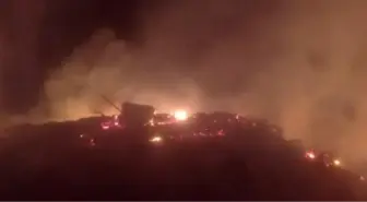 Çorum Bayat ilçesinde yangın: 2 ev ve samanlık kullanılamaz hale geldi