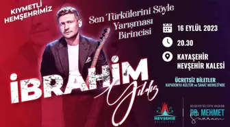 İbrahim Yıldız, Nevşehir Kalesi'nde Konser Verecek