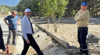 Tosya'da Üçoluklar mesire alanında çalışmalar sürüyor