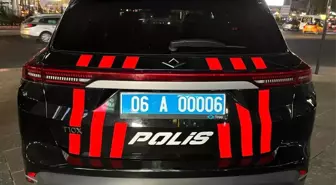 Ankara'da Togg Polis Aracı Olarak Görev Yapıyor