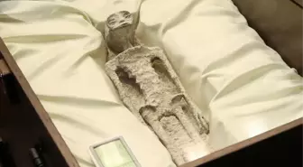Meksika Kongresi'nde 1000 yaşında oldukları tahmin edilen uzaylılara ait cesetler sergilendi
