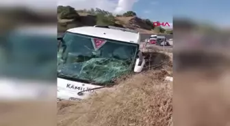 Samsun'da yolcu otobüsü kaza yaptı, 1 kişi yaralandı