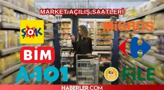 ŞOK market çalışma saatleri! BİM, A101, Migros, File, CarrefourSa kaçta açılıyor?