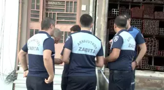 Arnavutköy'de inşaat çalışması sonucu bina kaydı