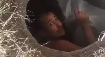 Esenyurt'ta Kaçak Göçmen Kanalda Yakalandı