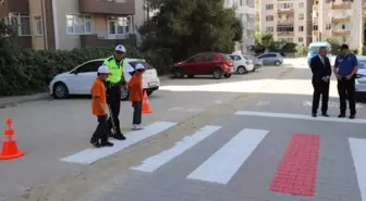 Gelibolu'da öğrencilere trafik kuralları eğitimi verildi