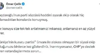 AK Parti Sözcüsü Ömer Çelik, CHP'ye Tepki Gösterdi